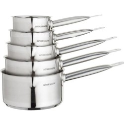 ARTHUR MARTIN Set de de 5 Casseroles - Acier inoxydable - Intérieur s