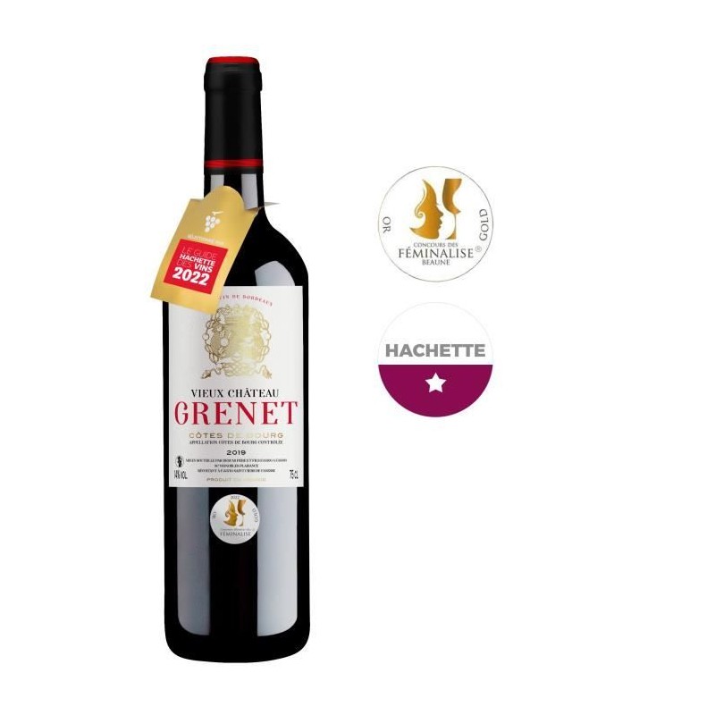 Vieux Château Grenet 2019 Côtes de Bourg - Vin rouge de Bordeaux Vieux Château Grenet 2019 Côtes de Bourg - Vin rouge de Bordeaux