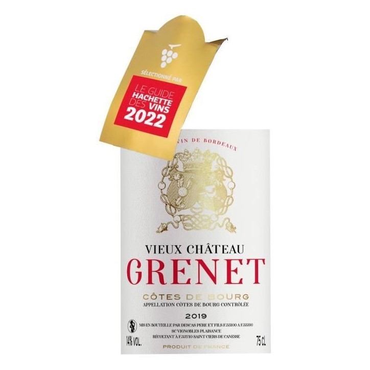 Vieux Château Grenet 2019 Côtes de Bourg - Vin rouge de Bordeaux