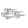 ARTHUR MARTIN Set de de 5 Casseroles - Acier inoxydable - Intérieur s