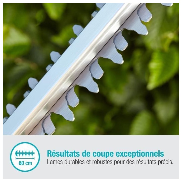 Taille-haies a batterie GARDENA - ComfortCut 60/18V - 18V - 60 cm (Livré avec batterie Li-ion 2,5Ah + chargeur) Taille-haies a batterie GARDENA - ComfortCut 60/18V - 18V - 60 cm (Livré avec batterie Li-ion 2,5Ah + chargeur)
