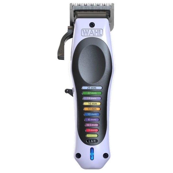 Tondeuse a cheveux - WAHL - ColorPro Cordless Lithium - 240 V - 120 min - Blanc / Noir Tondeuse a cheveux - WAHL - ColorPro Cordless Lithium - 240 V - 120 min - Blanc / Noir