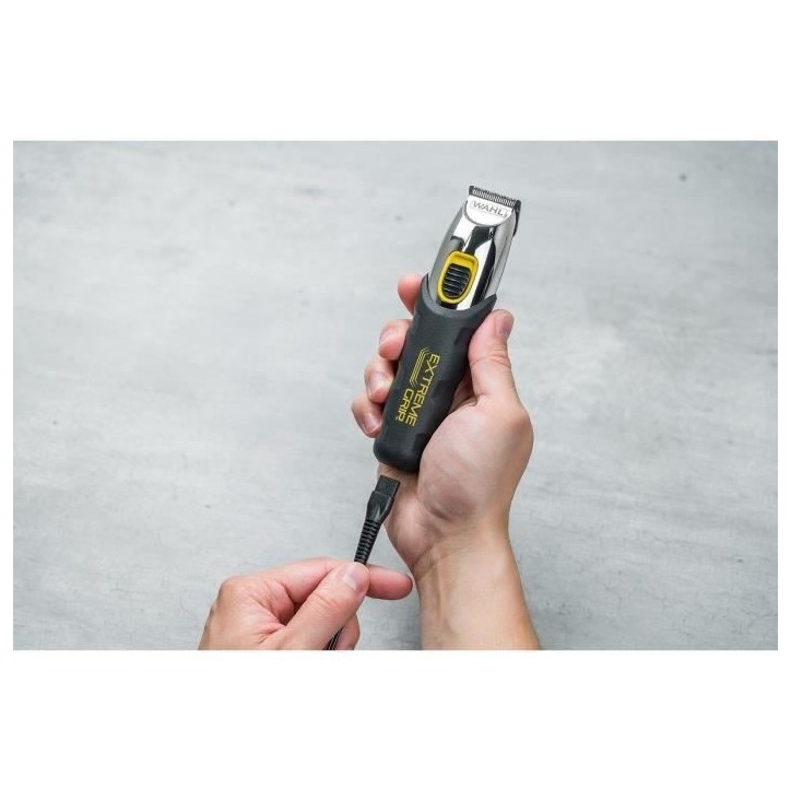 Tondeuse a barbe - WAHL - Extreme Grip - 240 V - 240 min - Noir / Orange