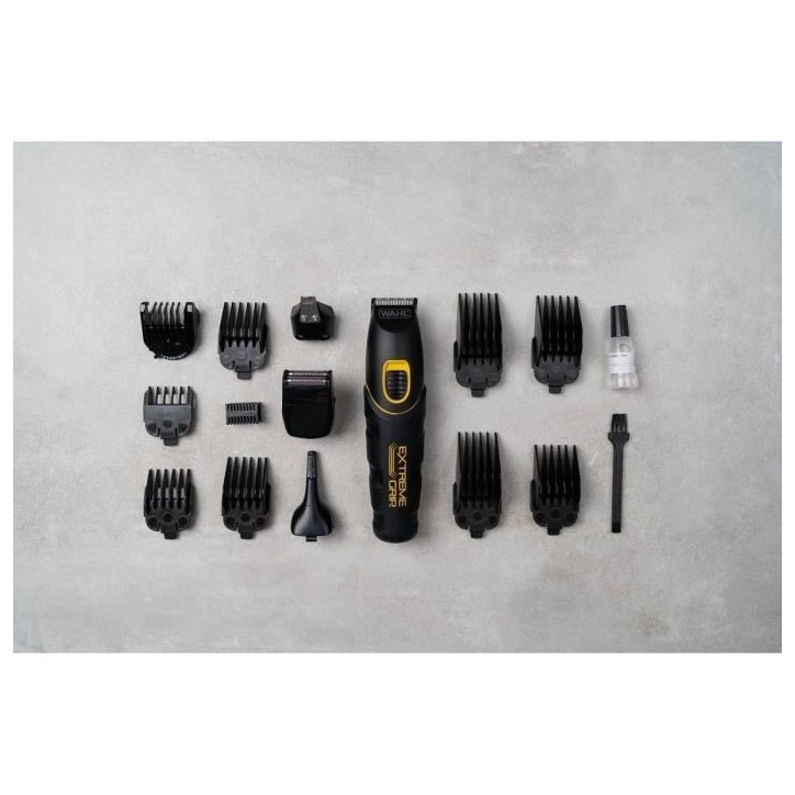 Tondeuse a barbe - WAHL - Extreme Grip Advanced - 240 V - 240 min - Noir Tondeuse a barbe - WAHL - Extreme Grip Advanced - 240 V - 240 min - Noir