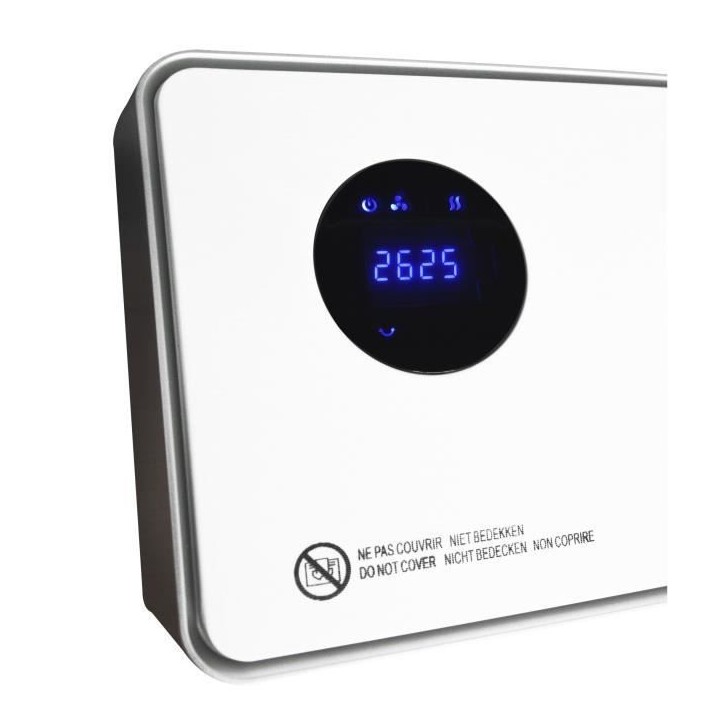 Chauffage électrique mural - 2000W - WARM TECH - Céramique - 240V - Jusqu'a 50m3 - Blanc