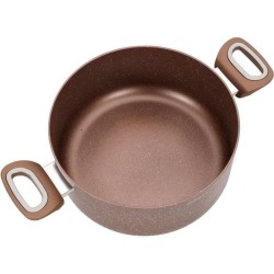 Marmite - ARTHUR MARTIN - AM5531 - 28 cm avec couvercle en verre - Alu