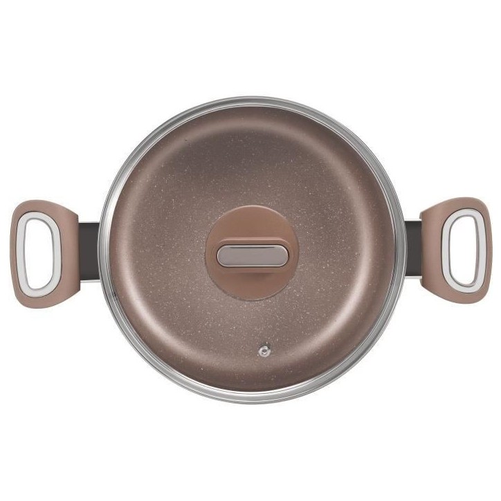 Marmite - ARTHUR MARTIN - AM5531 - 28 cm avec couvercle en verre - Aluminium - Tous feux dont induction Marmite - ARTHUR MARTIN - AM5531 - 28 cm avec couvercle en verre - Aluminium - Tous feux dont induction