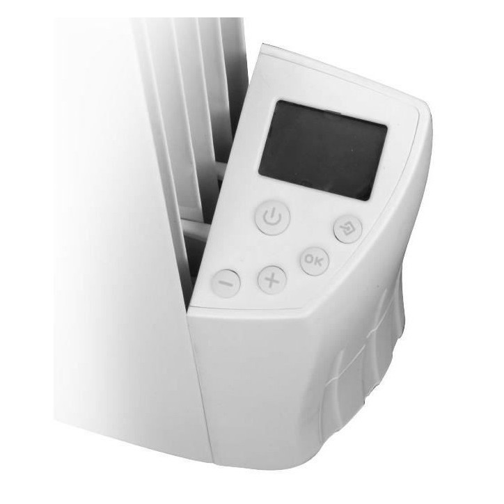 Radiateur électrique a inertie fluide - 900W - WARM TECH - 230V - Jusqu'a 35m3 - Blanc