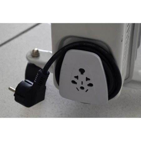 Radiateur électrique bain d'huile - 2000W - WARM TECH - 240V - Jusqu'a 30m3 - Gris