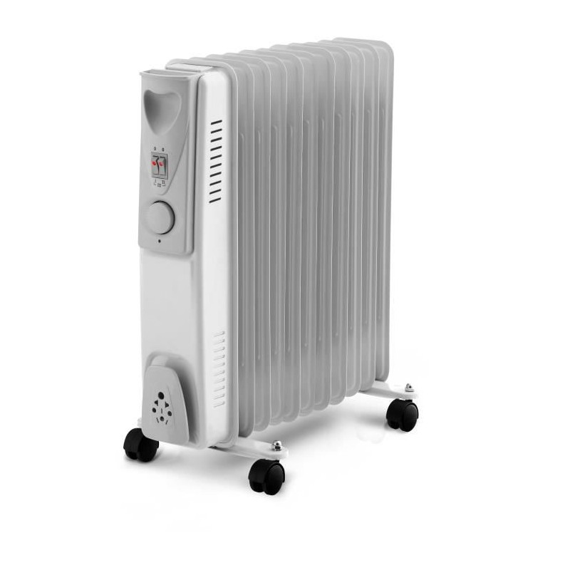 Radiateur électrique bain d'huile - 2500W - WARM TECH - 240V - Jusqu' Radiateur électrique bain d'huile - 2500W - WARM TECH - 240V - Jusqu'