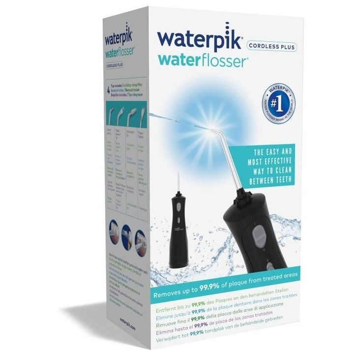 Hydropulseur sans fil - WATERPIK - WP 492 - 4 embouts - Noir Hydropulseur sans fil - WATERPIK - WP 492 - 4 embouts - Noir