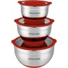 Set de saladiers - ARTHUR MARTIN - AM032 - 16-20-24 cm - Couvercles he