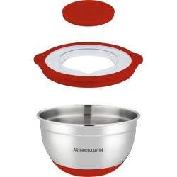 Set de saladiers - ARTHUR MARTIN - AM032 - 16-20-24 cm - Couvercles he