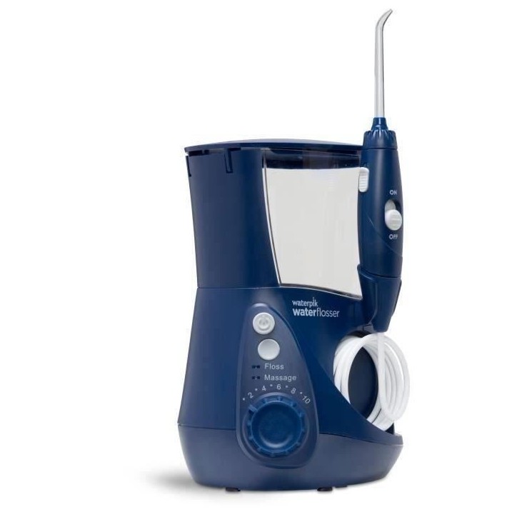 Hydropulseur Fixe WATERPIK Ultra Professionnel WP-663 - Pulsations 1250 - Capacité 90s - 7 Embouts - Bleu