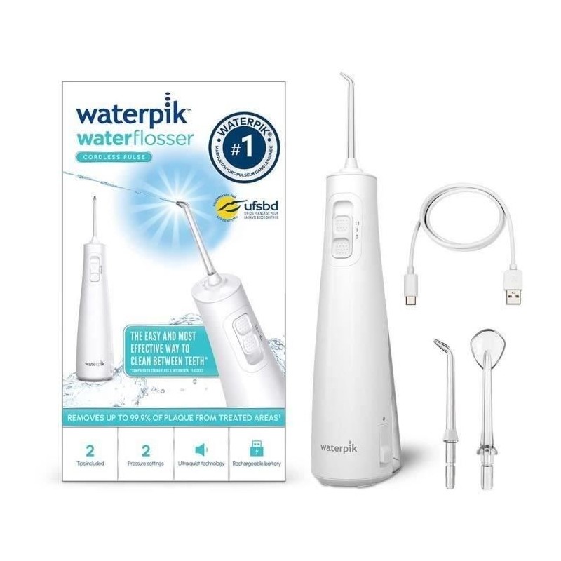Waterpik WF-20 Pulse, Hydropulseur Sans Fil, Recommandé par l'UFSBD, Waterpik WF-20 Pulse, Hydropulseur Sans Fil, Recommandé par l'UFSBD,