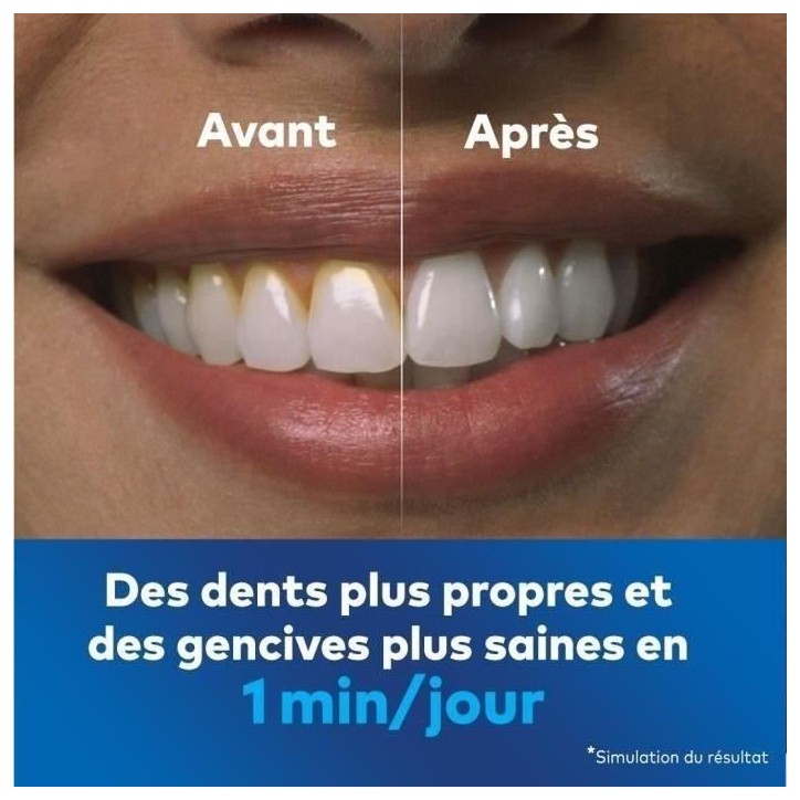 Waterpik WF-20 Pulse, Hydropulseur Sans Fil, Recommandé par l'UFSBD, Jet dentaire Rechargeable, Elimine la Plaque, Blanc