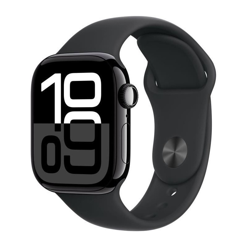 Apple Watch Series 10 GPS - 42mm - Boîtier Jet Black Aluminium - Brac Apple Watch Series 10 GPS - 42mm - Boîtier Jet Black Aluminium - Brac