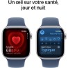 Apple Watch Series 10 GPS - 42mm - Boîtier Silver Aluminium - Bracele