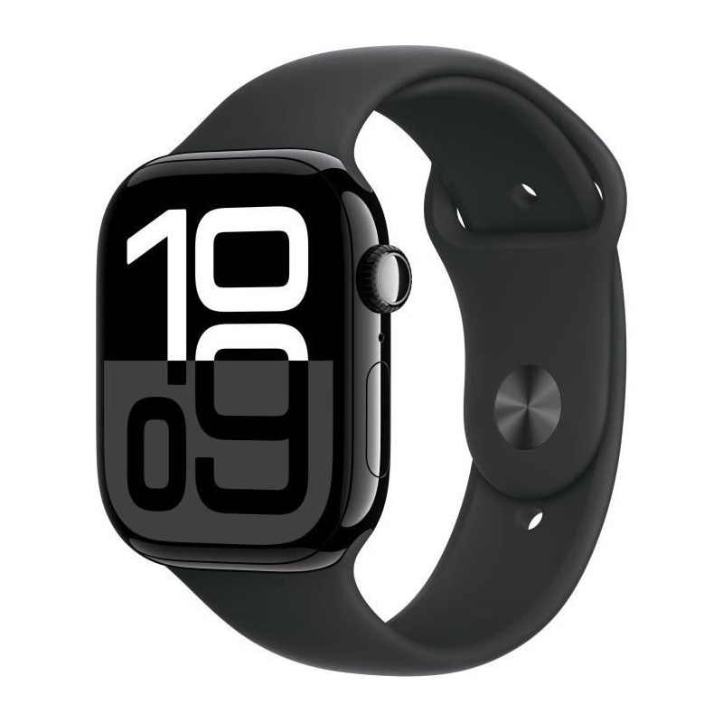Apple Watch Series 10 GPS - 46mm - Boîtier Jet Black Aluminium - Brac Apple Watch Series 10 GPS - 46mm - Boîtier Jet Black Aluminium - Brac