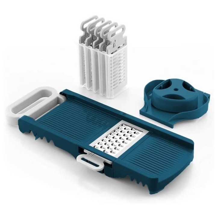 Mandoline pliable - ARTHUR MARTIN - AMM530 - 6 en 1 - 3 Lames de râpes et 3 lames de coupes légumes - Acier inoxydable Mandoline pliable - ARTHUR MARTIN - AMM530 - 6 en 1 - 3 Lames de râpes et 3 lames de coupes légumes - Acier inoxydable