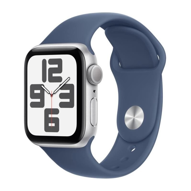 Apple Watch SE GPS - 40mm - Boîtier Silver Aluminium - Bracelet Denim Apple Watch SE GPS - 40mm - Boîtier Silver Aluminium - Bracelet Denim