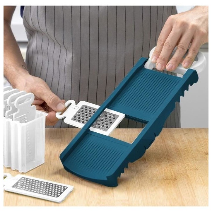 Mandoline pliable - ARTHUR MARTIN - AMM530 - 6 en 1 - 3 Lames de râpes et 3 lames de coupes légumes - Acier inoxydable Mandoline pliable - ARTHUR MARTIN - AMM530 - 6 en 1 - 3 Lames de râpes et 3 lames de coupes légumes - Acier inoxydable