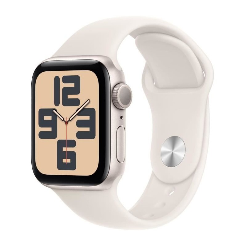Apple Watch SE GPS - 40mm - Boîtier Starlight Aluminium - Bracelet St Apple Watch SE GPS - 40mm - Boîtier Starlight Aluminium - Bracelet St