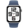 Apple Watch SE GPS - 44mm - Boîtier Silver Aluminium - Bracelet Denim