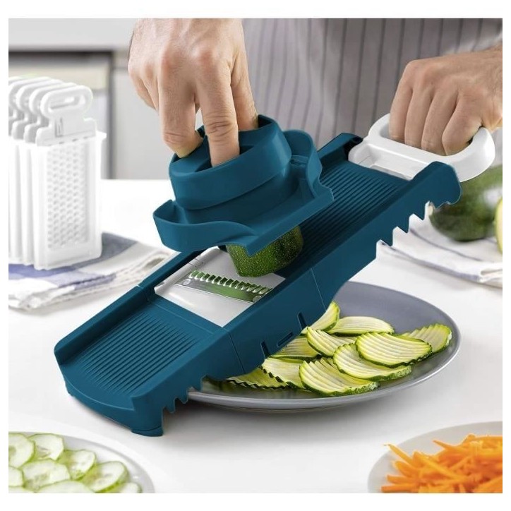 Mandoline pliable - ARTHUR MARTIN - AMM530 - 6 en 1 - 3 Lames de râpes et 3 lames de coupes légumes - Acier inoxydable Mandoline pliable - ARTHUR MARTIN - AMM530 - 6 en 1 - 3 Lames de râpes et 3 lames de coupes légumes - Acier inoxydable