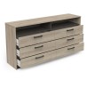 Commode - WATSON - 6 tiroirs - Chene Kronberg / Chene Waterford - 162,