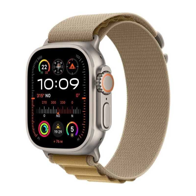 Apple Watch Ultra 2 GPS + Cellular - 49mm - Boîtier Natural Titanium