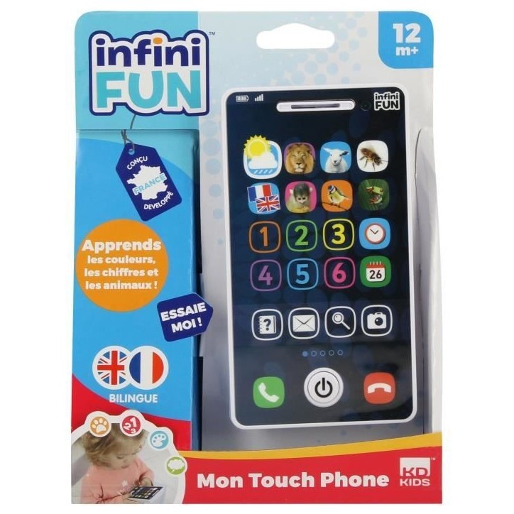 Téléphone Jouet - KD - Mon Touch Phone - Apprentissage ludique grâce aux différents modes de jeu