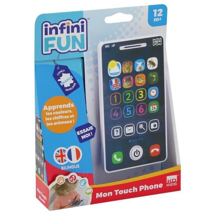 Téléphone Jouet - KD - Mon Touch Phone - Apprentissage ludique grâce aux différents modes de jeu