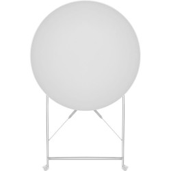 Set bistrot - Ensemble repas de jardin - Table pliante Diam.60 cm + 2