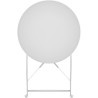 Set bistrot - Ensemble repas de jardin - Table pliante Diam.60 cm + 2