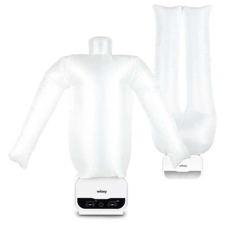 Mannequin de repassage - HKoeNIG - Magic Pressing - 1200 W - Avec housse de pantalon - Blanc Mannequin de repassage - HKoeNIG - Magic Pressing - 1200 W - Avec housse de pantalon - Blanc