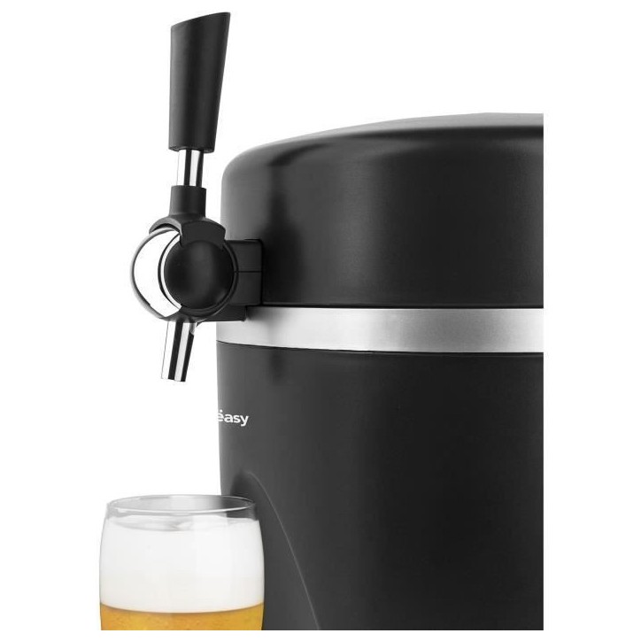 Tireuse a bere WEASY - PINT568 - Capacité 5L - Température réglables 3° a 6°C - Compatible tous fûts - Noir
