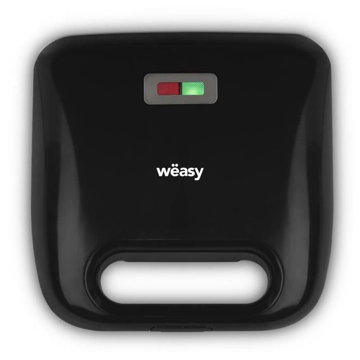 Appareil a croque-monsieur 4 en 1 WEASY - JOY600 - 4 plaques interchangeables - Revetement anti-adhésif - 750W