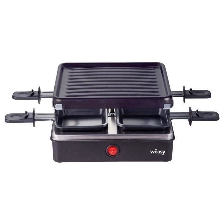 Appareil a raclette WEASY - LUGA40 - Jusqu'a 4 personnes - Revetement anti-adhésif - 600W Appareil a raclette WEASY - LUGA40 - Jusqu'a 4 personnes - Revetement anti-adhésif - 600W