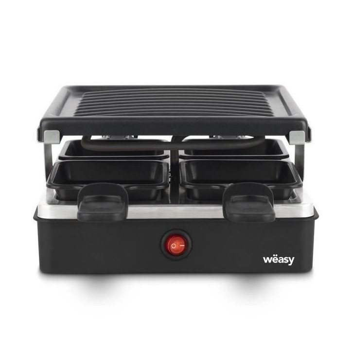 Appareil a raclette WEASY - LUGA40 - Jusqu'a 4 personnes - Revetement anti-adhésif - 600W Appareil a raclette WEASY - LUGA40 - Jusqu'a 4 personnes - Revetement anti-adhésif - 600W