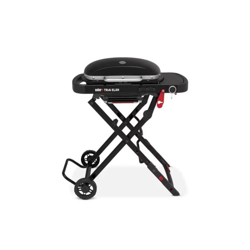WEBER Barbecue a gaz TRAVELER COMPACT - Chariot pliable - H 88 x P 87 WEBER Barbecue a gaz TRAVELER COMPACT - Chariot pliable - H 88 x P 87
