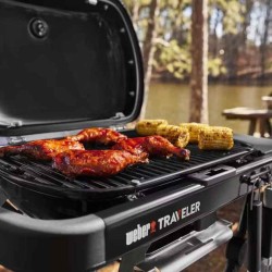 WEBER Barbecue a gaz TRAVELER COMPACT - Chariot pliable - H 88 x P 87