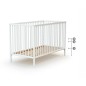 Lit bébé - 60 x 120 cm - WEBABY - ONE - Blanc