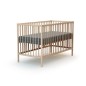 Lit bébé - 60 x 120 cm - WEBABY - ONE - Hetre brut