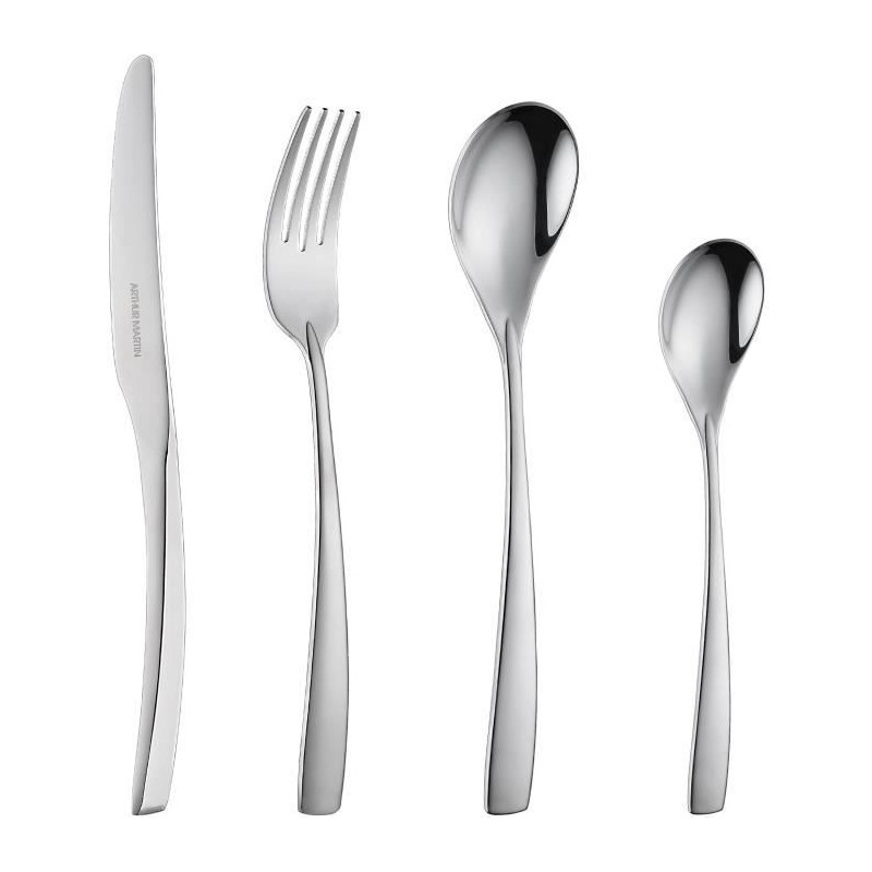 Ménageres - ARTHUR MARTIN - AM3630 - 24 pieces - Acier inoxydable - F Ménageres - ARTHUR MARTIN - AM3630 - 24 pieces - Acier inoxydable - F