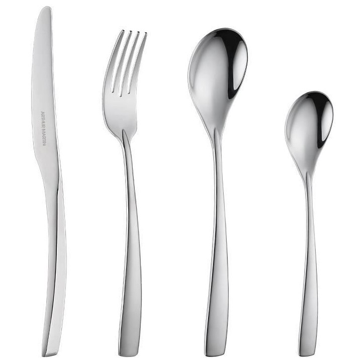 Ménageres - ARTHUR MARTIN - AM3630 - 24 pieces - Acier inoxydable - Finition satinée Ménageres - ARTHUR MARTIN - AM3630 - 24 pieces - Acier inoxydable - Finition satinée