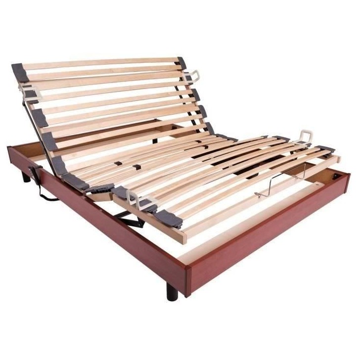 Ensemble relaxation matelas + sommier électrique 140x190 - Mousse - Ferme - TALCA Fabrication française