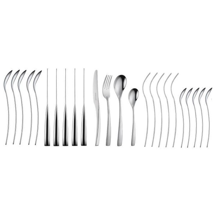 Ménageres - ARTHUR MARTIN - AM3630 - 24 pieces - Acier inoxydable - Finition satinée Ménageres - ARTHUR MARTIN - AM3630 - 24 pieces - Acier inoxydable - Finition satinée