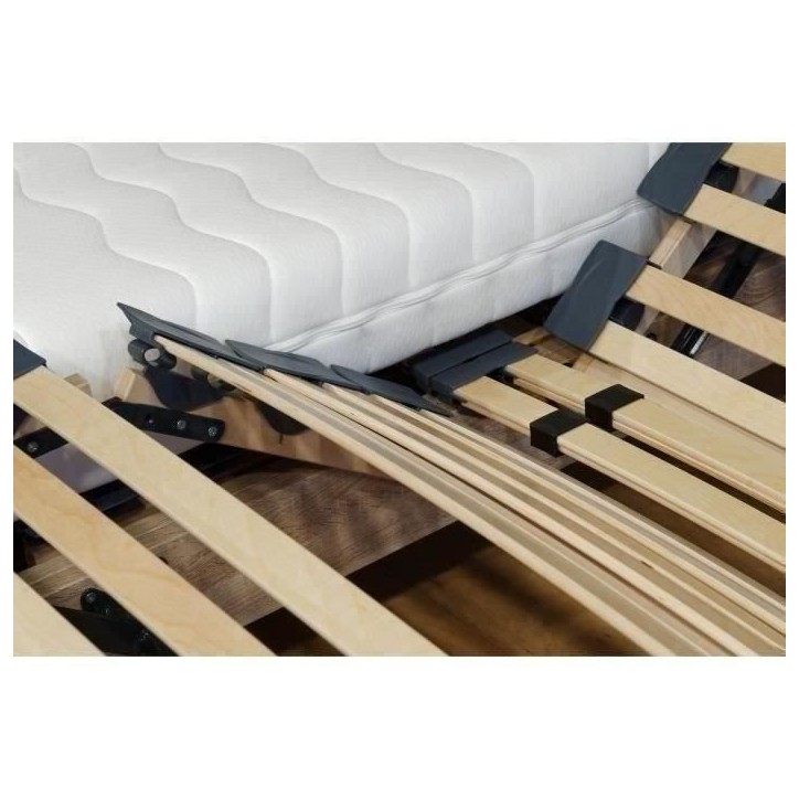 Ensemble relaxation matelas + sommiers électriques 2x80x200 - Mousse - Ferme - TALCA Fabrication française
