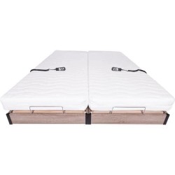 Ensemble relaxation matelas + sommiers électriques 2x90x200 - Mousse